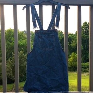 forever 21 denim overall dress